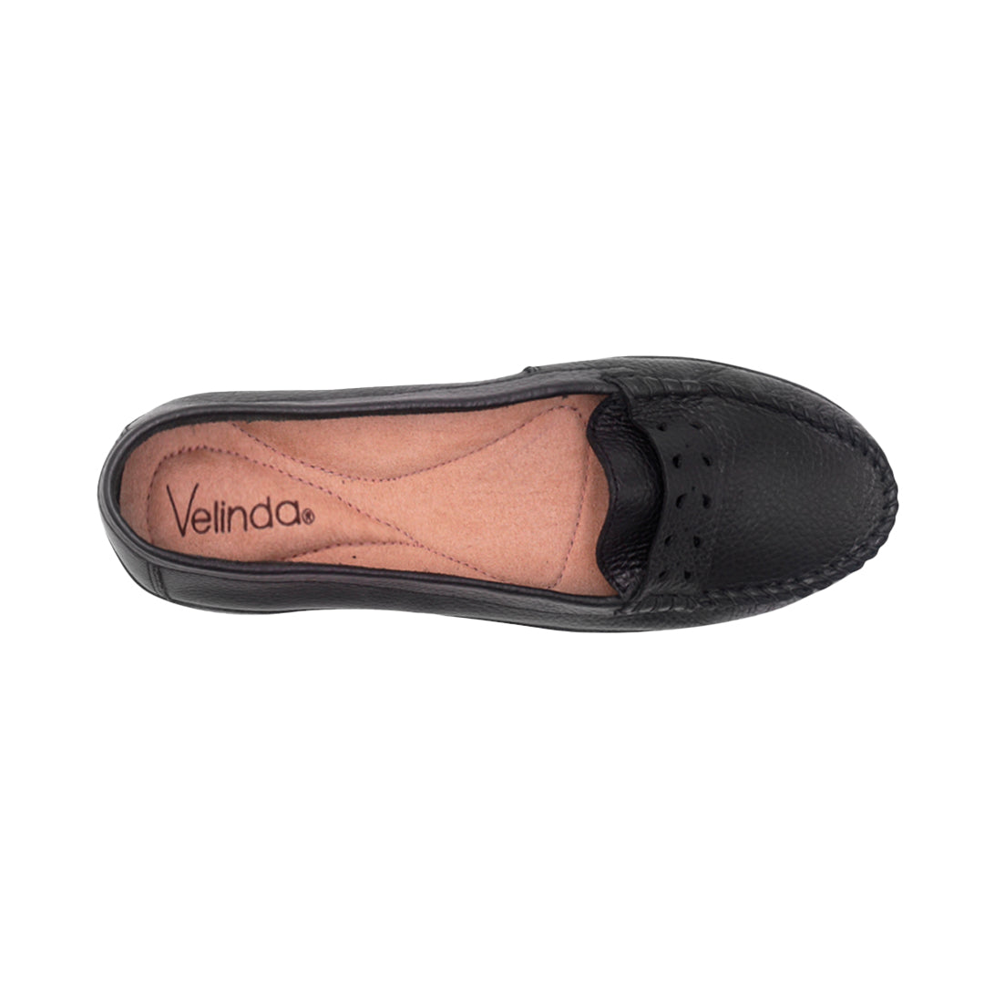 Mocasines Saribel para mujer color negro