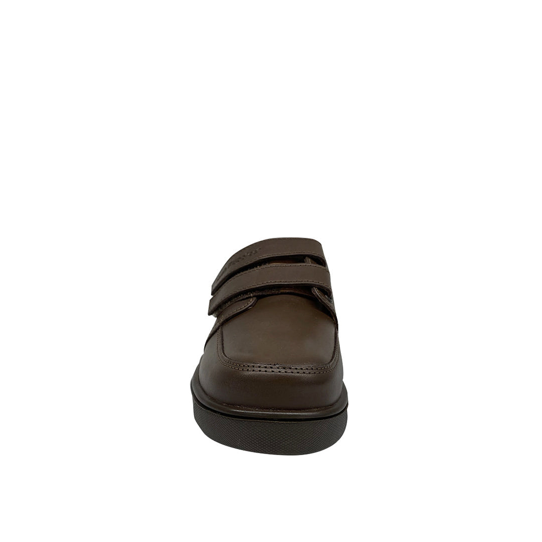 Zapatos escolares Edo para niño color café