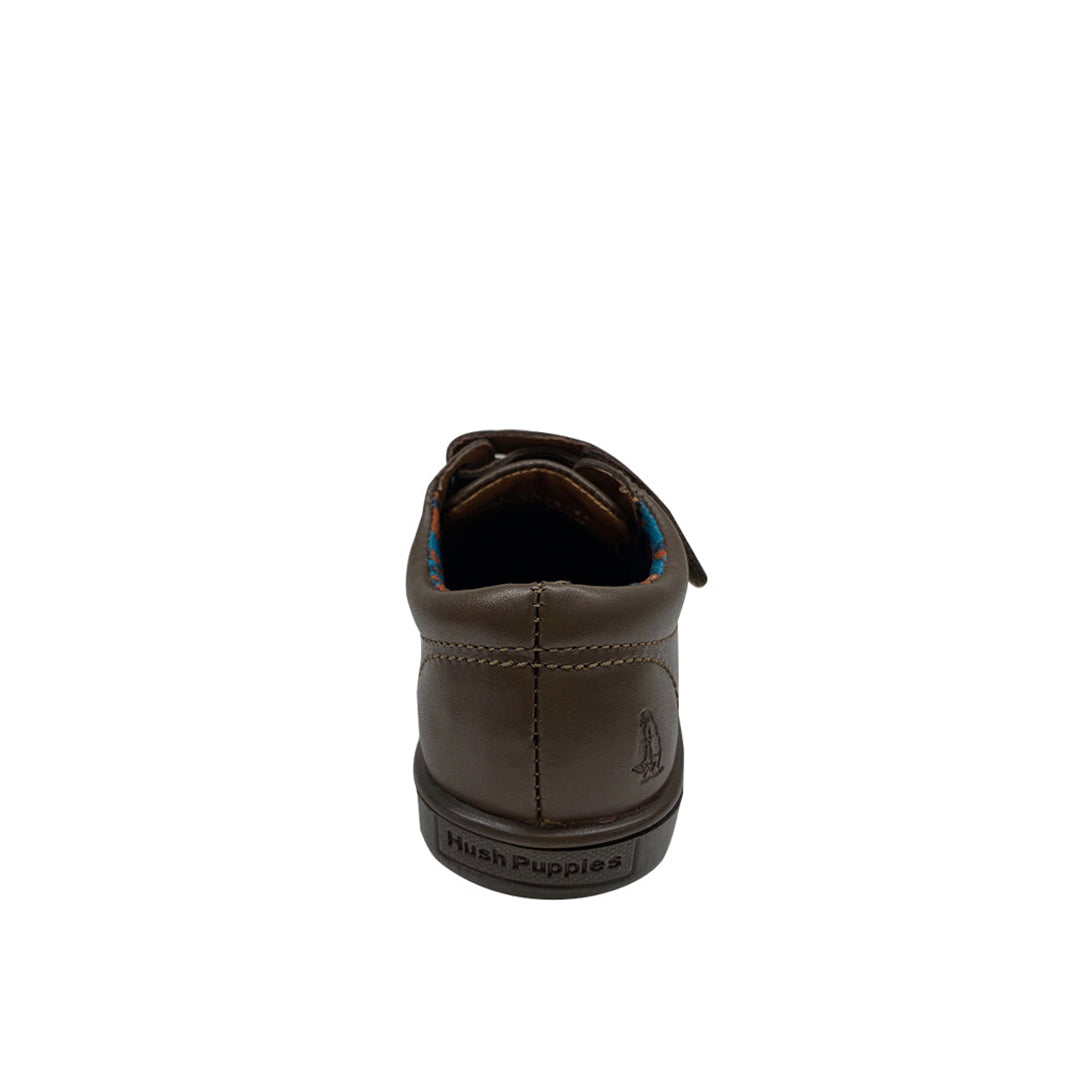 Zapatos escolares Edo para niño color café
