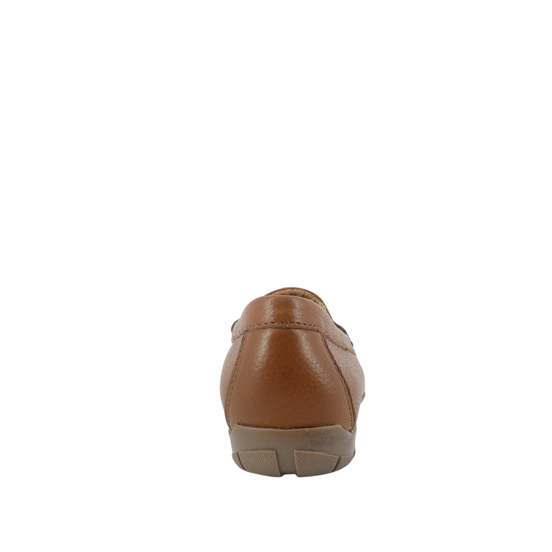 Mocasines Sisi para mujer color cognac