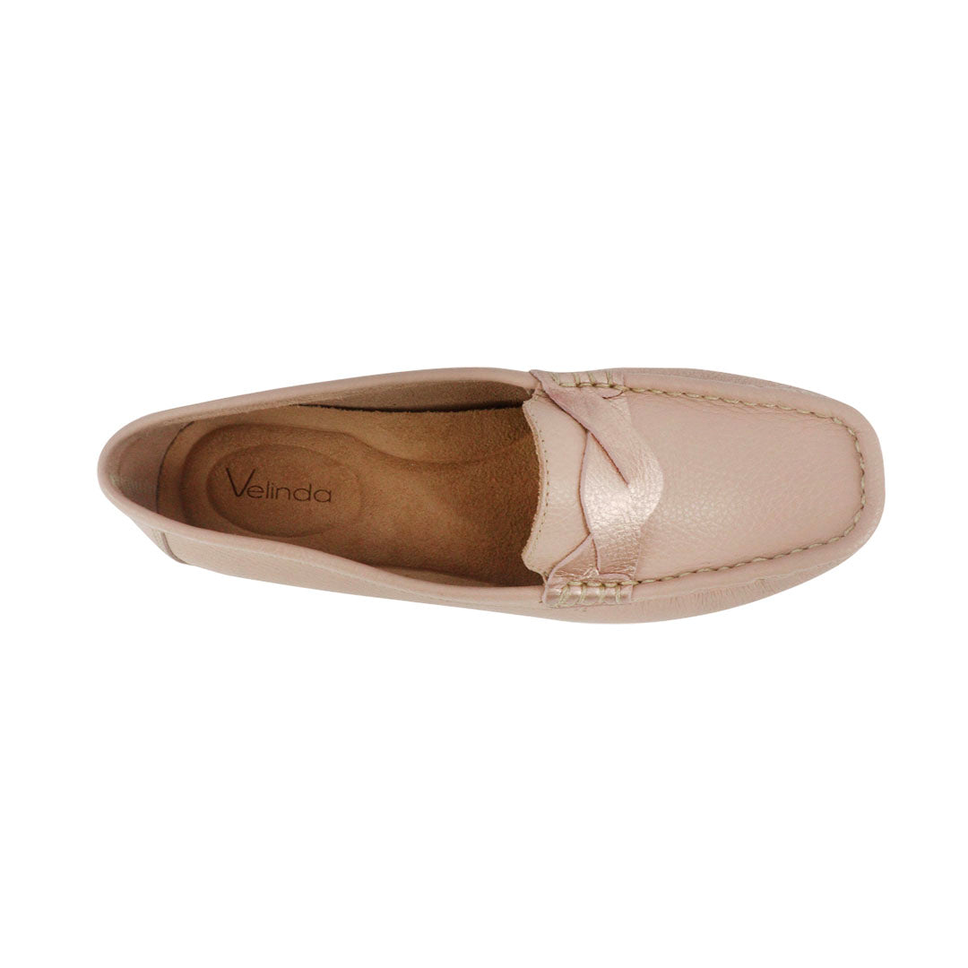 Mocasines Sisi para mujer color beige