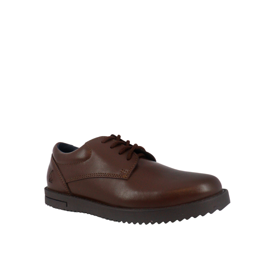 Zapatos escolares Canguru Oxford 2.0 para niño color café