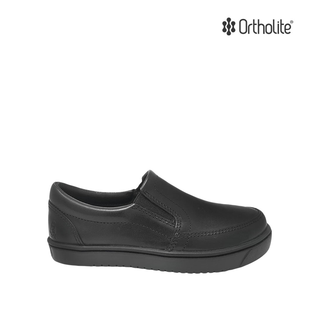 Zapatos escolares Andrew Slip On para niño color negro