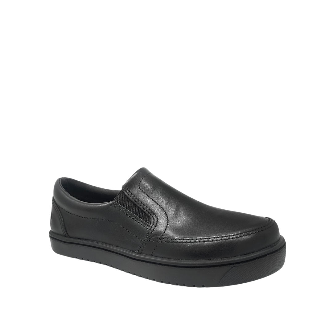 Zapatos escolares Andrew Slip On para niño color negro