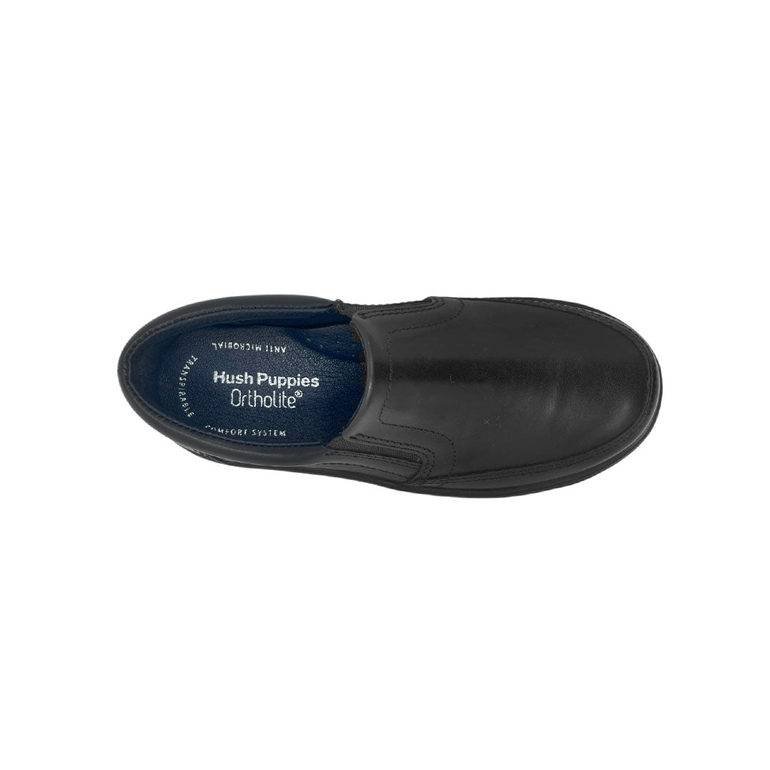 Zapatos escolares Andrew Slip On para niño color negro