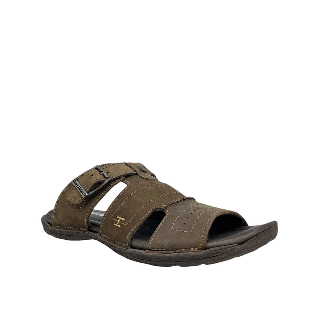 Sandalias slip on York para hombre color café