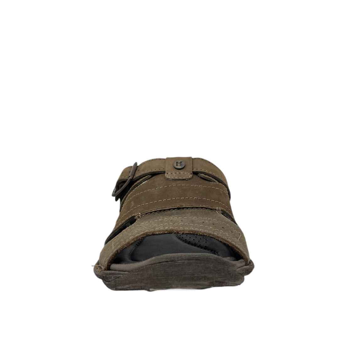 Sandalias slip on York para hombre color café