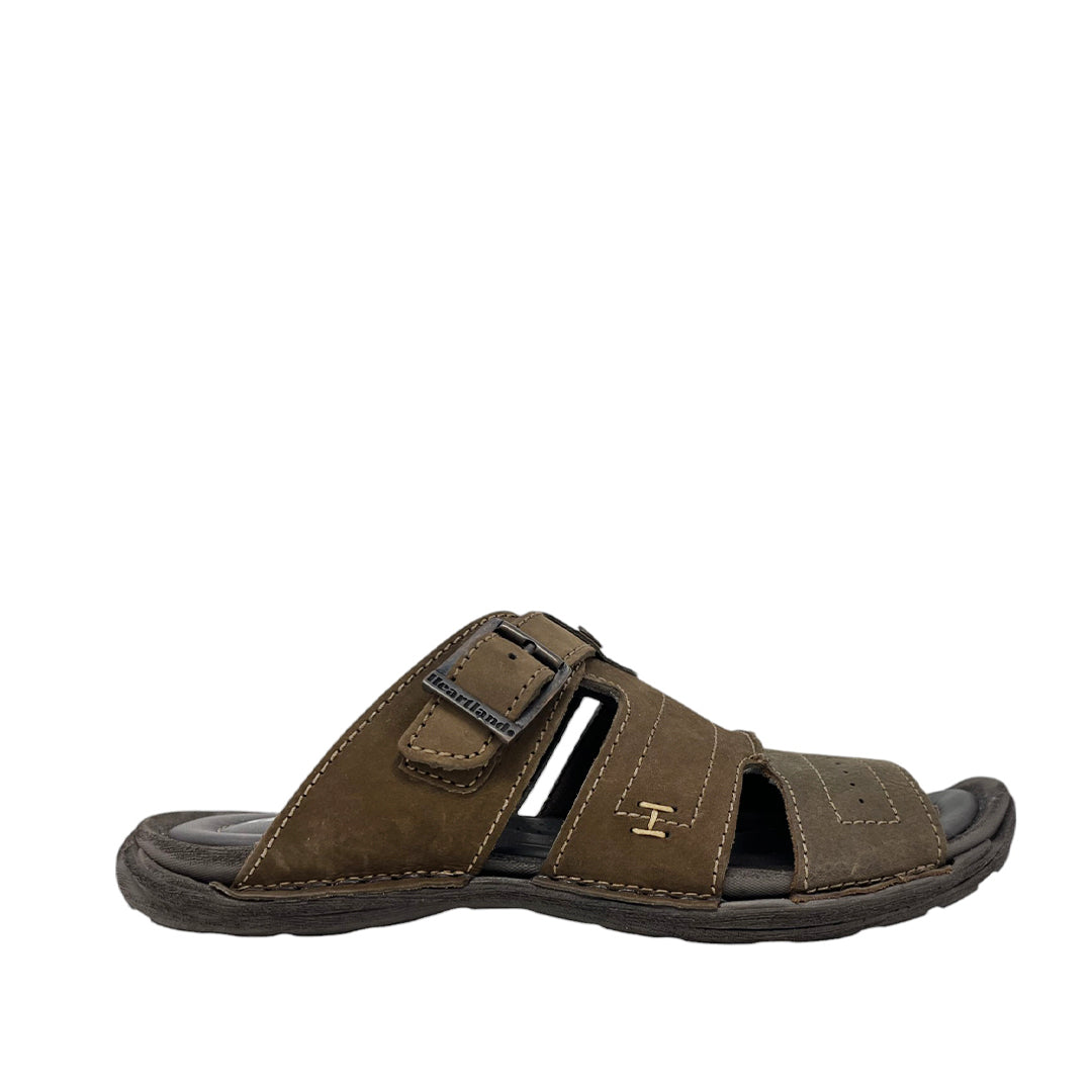 Sandalias slip on York para hombre color café