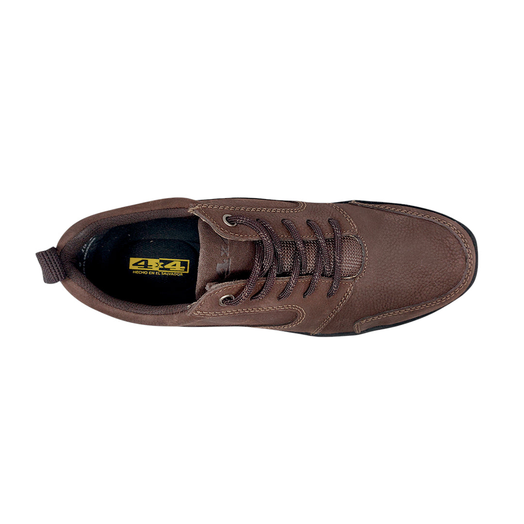 Zapatos casuales Gilberto Oxford para hombre color café