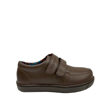 Zapatos escolares Edo para niño color café
