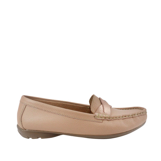 Mocasines Sisi para mujer color beige