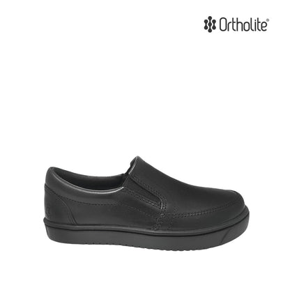 Zapatos escolares Andrew Slip On para niño color negro