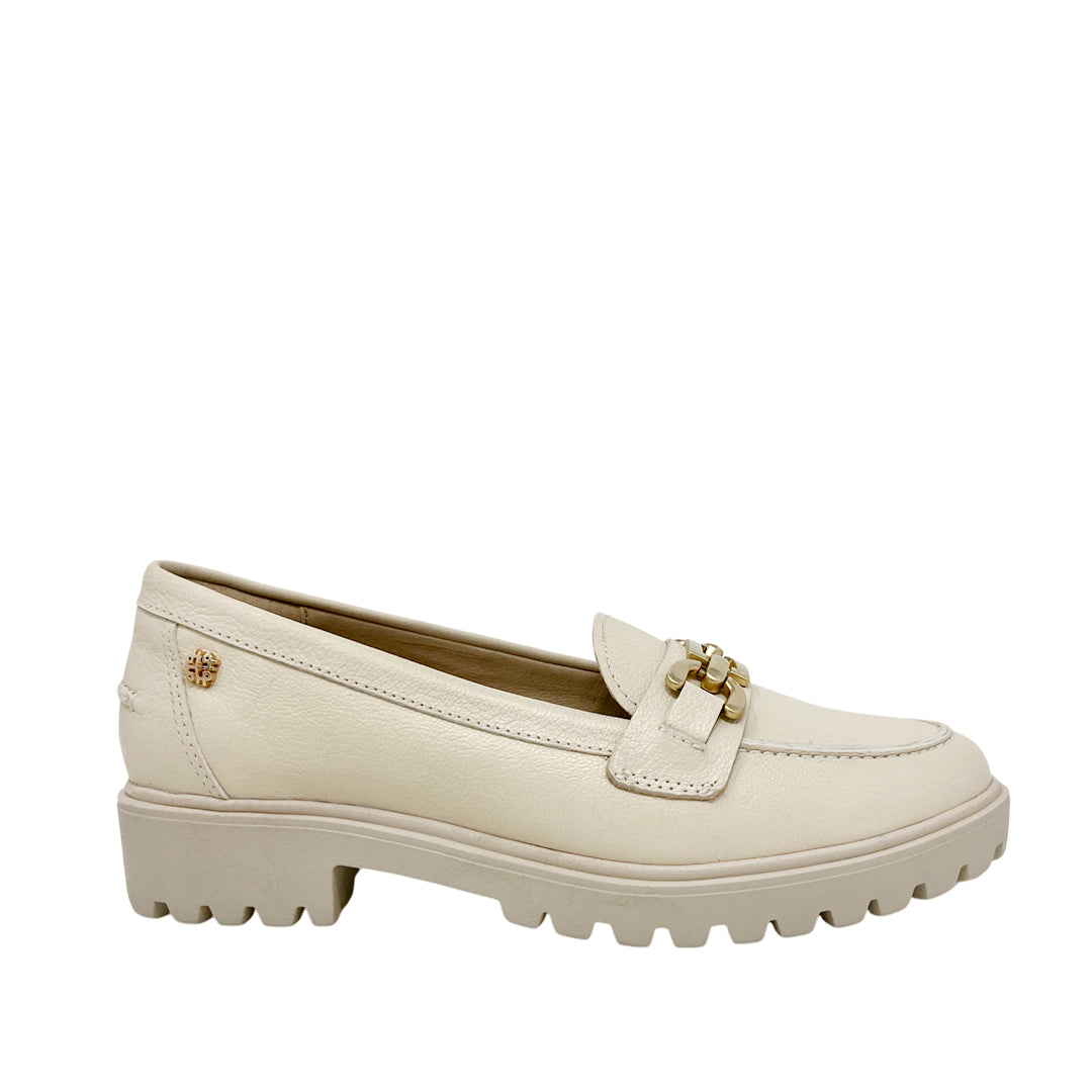 Mocasines Silvana para mujer color beige