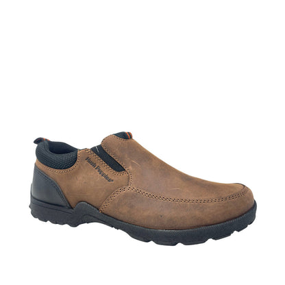 Zapatos casuales Berto Slip On para hombre color café