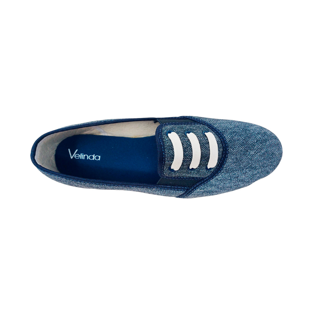 Dinas Lina Oxford para mujer color denim